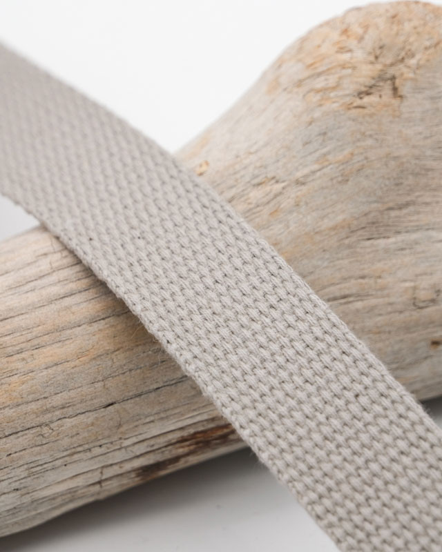 Sangle Coton 30MM Gris Clair - Maison Klem